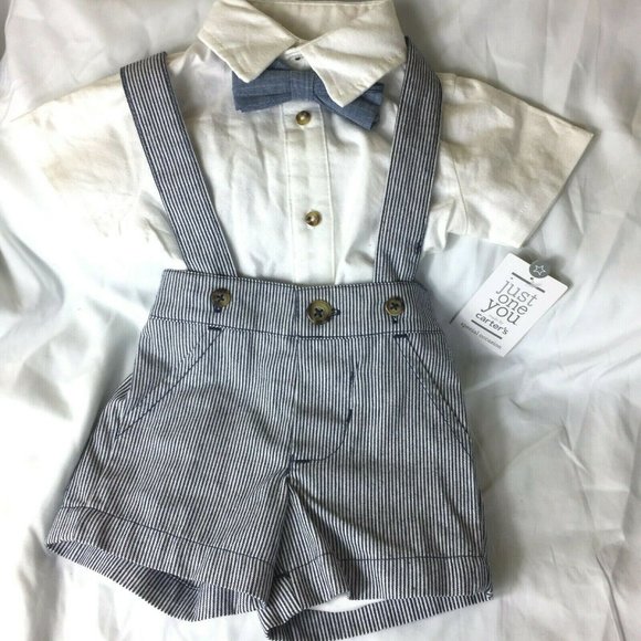 Carters Special Baby 3 Piece Suit With Tie & Suspe